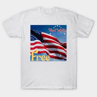 red,white ,blue t shirt T-Shirt